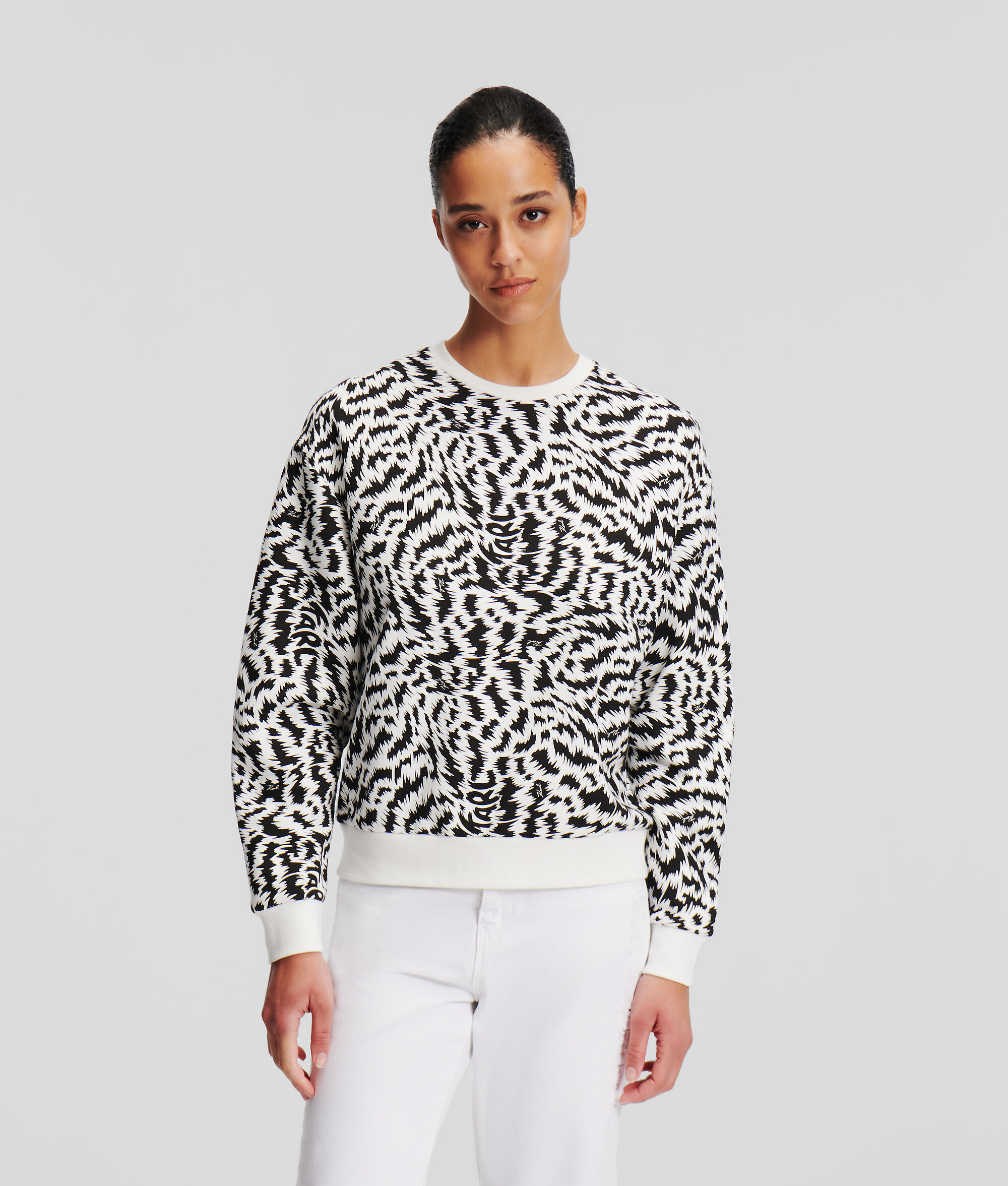 (image for) Environmentally Friendly Zebra-Print Sweatshirt